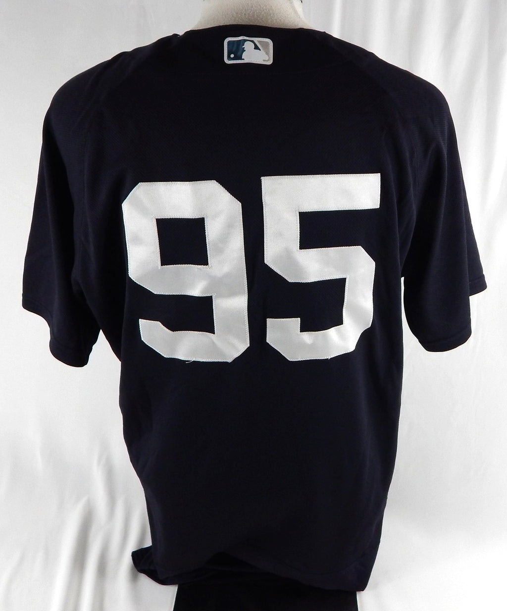 2020 New York Yankees #95 Game Issued Pos Used Navy Jersey BP ST 44 927 Pic2
