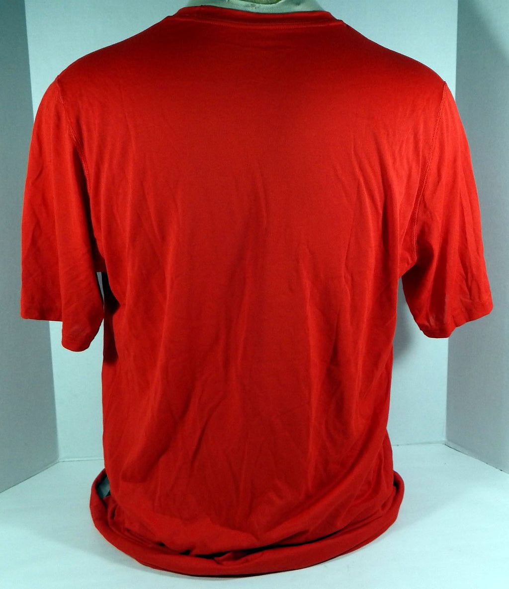 2020-21 Detroit Pistons Team Issued Red Training T-Shirt Nike CV3851-657 XLT 61S Pic2