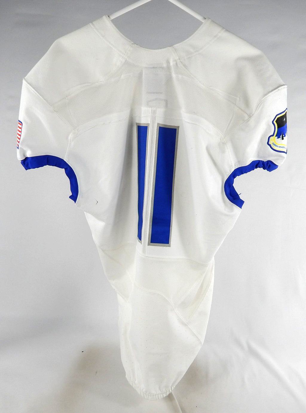 2017 Air Force Falcons #11 Game Used White Jersey NP Rem M 900 Pic2