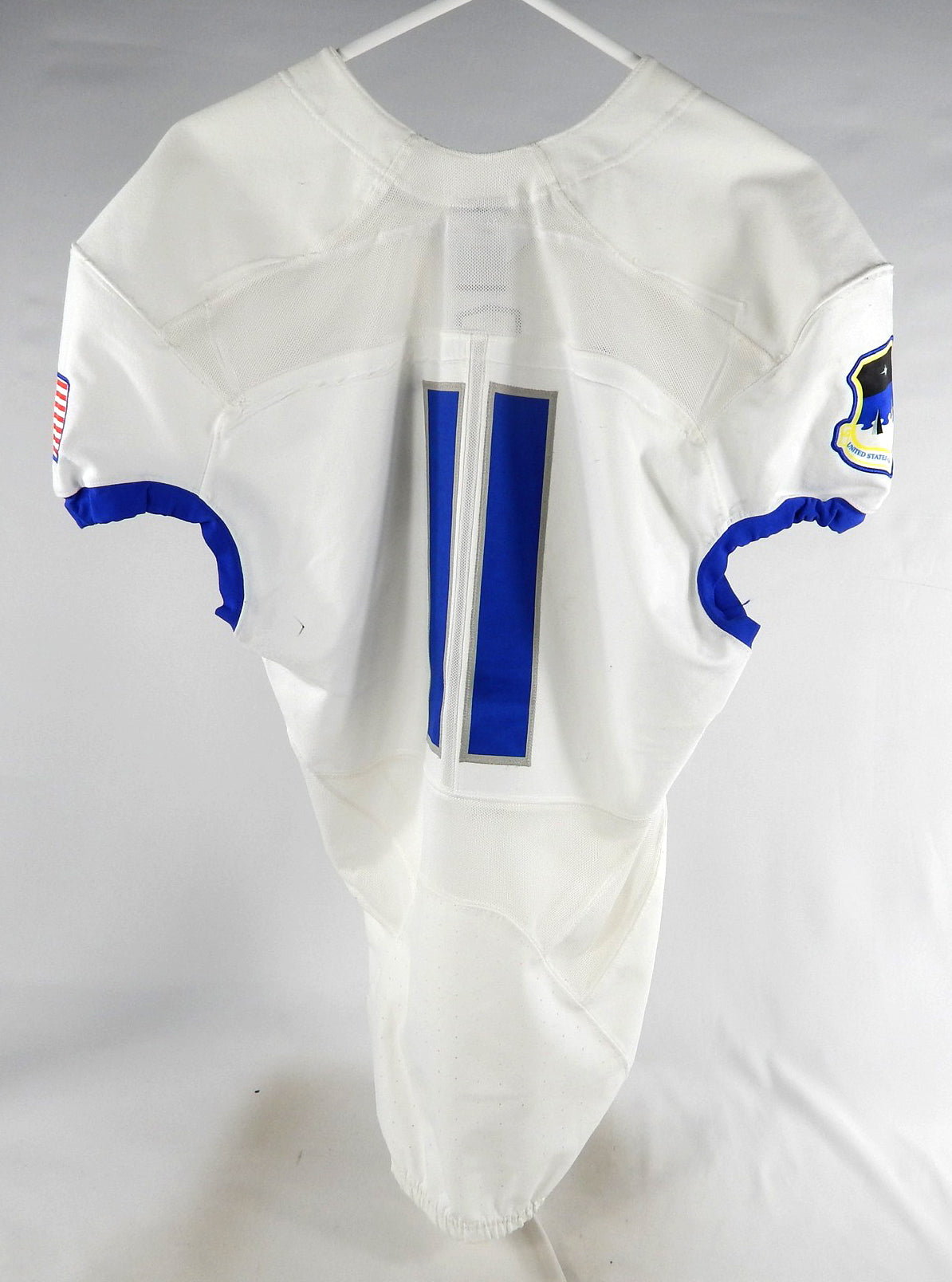 2017 Air Force Falcons #11 Game Used White Jersey NP Rem M 900 Pic2