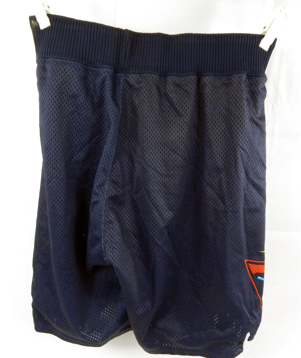 2000-01 Golden State Warriors Game Issued Navy Shorts Lightning Bolt 34 51 Pic2