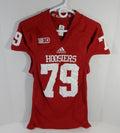 2012 Indiana Hoosiers #79 Game Used Red Jersey Nameplate Removed L DP14073