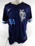 2025 Kansas City Royals Zach Bove #84 Game Issued Navy Jersey City Connect 48 56