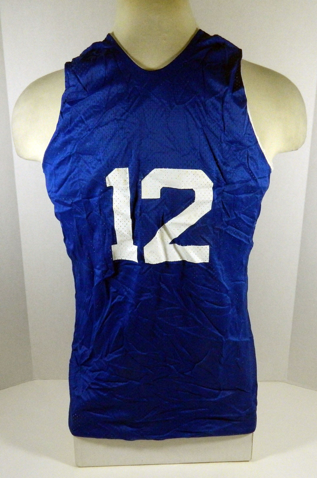 1990s Team USA Basketball #12 Game Issued Blue Reversible Practice Jersey L 333 Pic2
