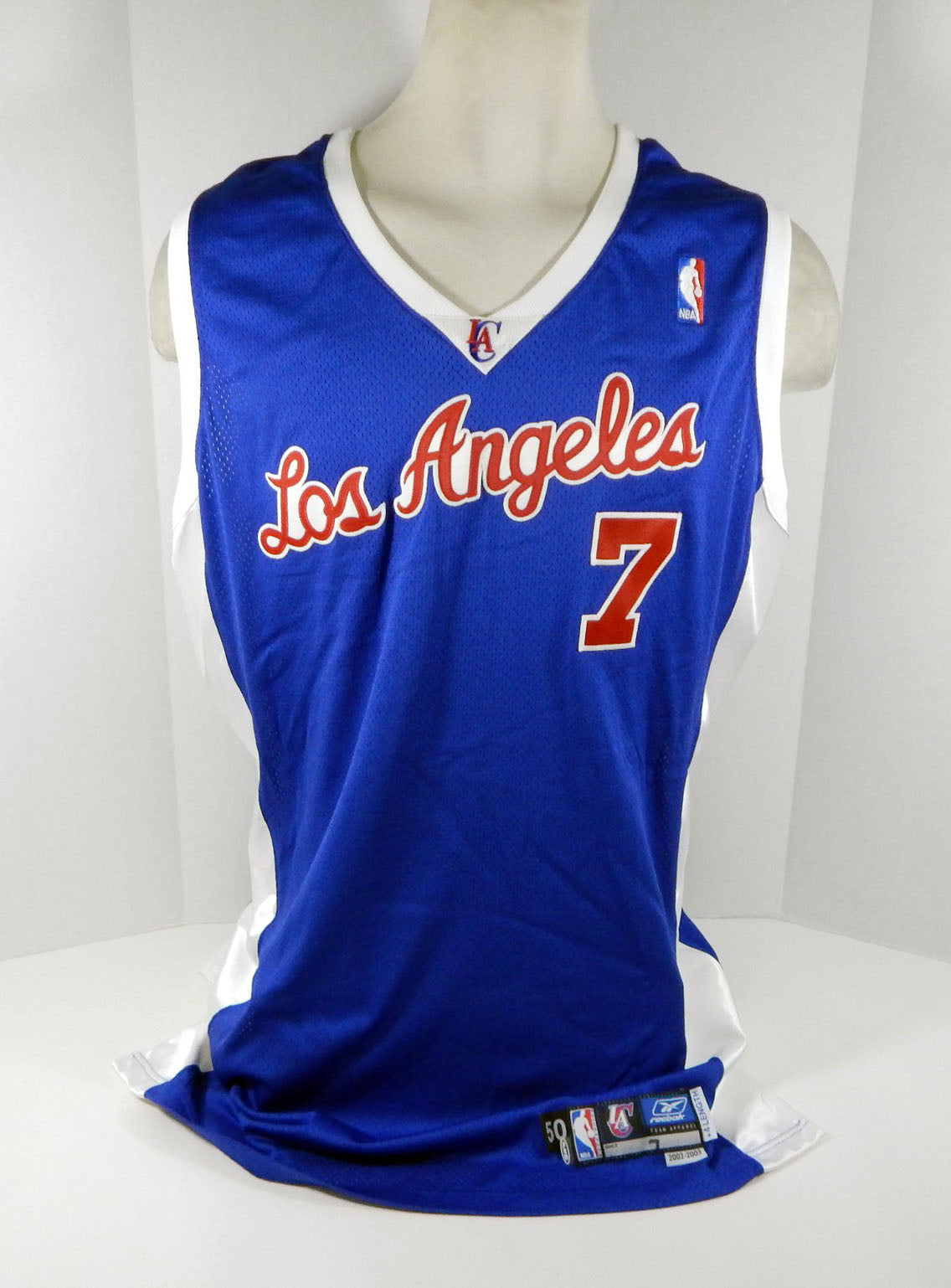 2002-03 Los Angeles Clippers Lamar Odom #7 Game Used Blue Jersey DP05028 Pic2