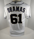 2012 San Diego Padres Juan Oramas #61 Game Used White Jersey