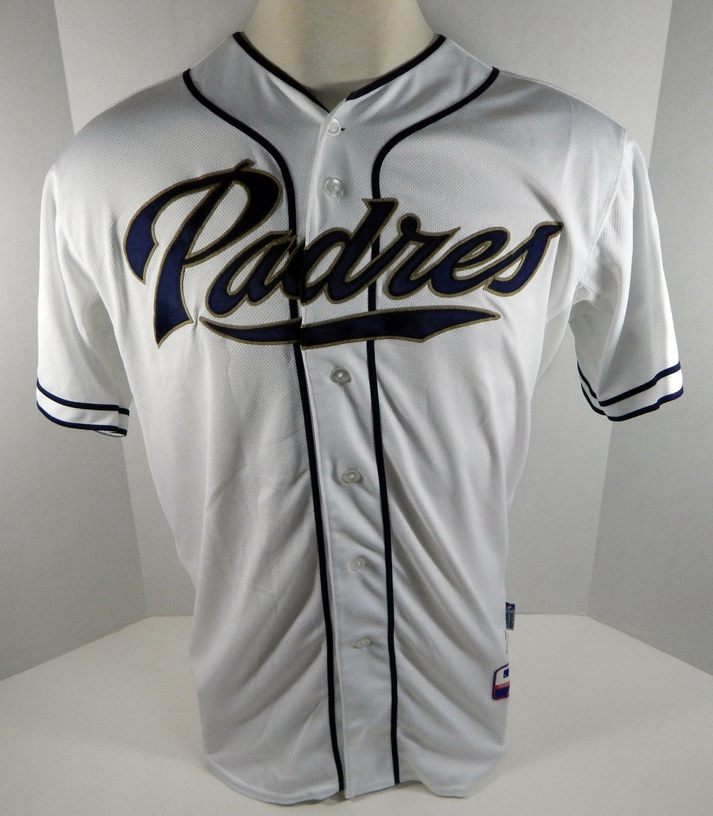 2012 San Diego Padres Juan Oramas #61 Game Used White Jersey Pic2