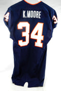 2010-12 Virginia Cavaliers Kwontie Moore #34 Game Used Navy Jersey 42 994