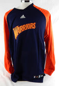 2007-10 Golden State Warriors Game Issued Navy Shooting Shirt L 868