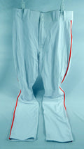 2018 Miami Marlins Cameron Maybin #1 Game Used White Baseball Pants 34 239