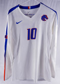 2018 Boise State Broncos #10 Game Used White Jersey Womens Soccer MT 039