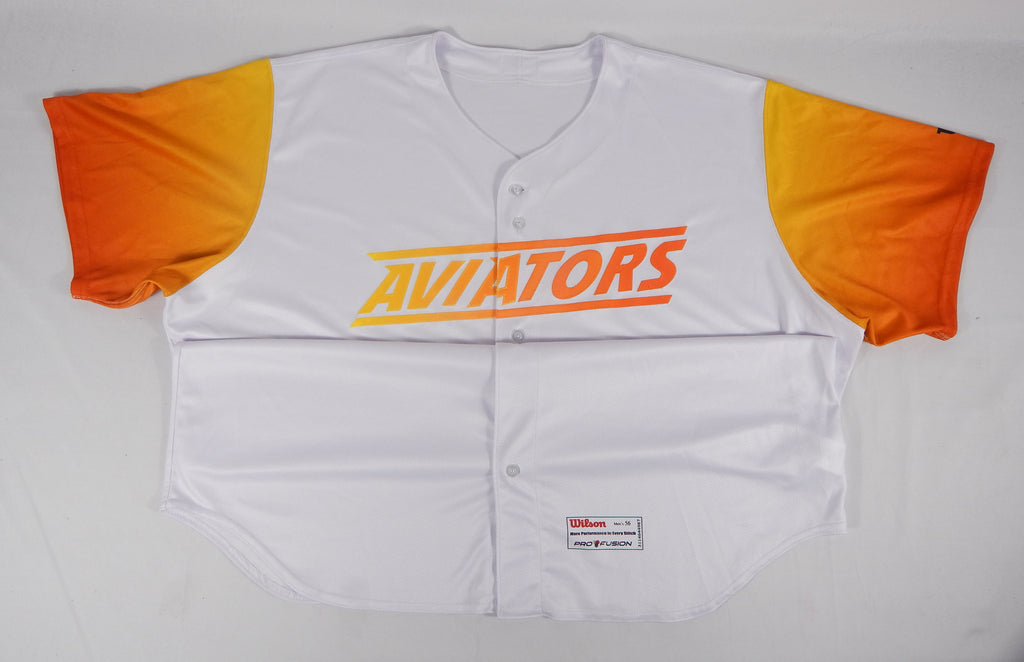 2019 Las Vegas Aviators Blank Game Issued White Jersey 56 712856S Pic2