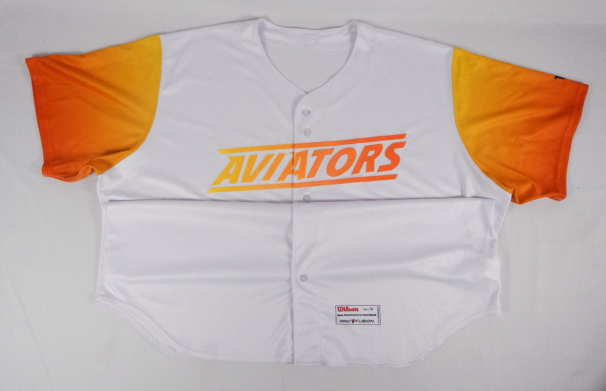 2019 Las Vegas Aviators Blank Game Issued White Jersey 56 712856S Pic2