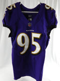 2020 Baltimore Ravens Derek Wolfe #95 Game Issued Purple Jersey 38 567