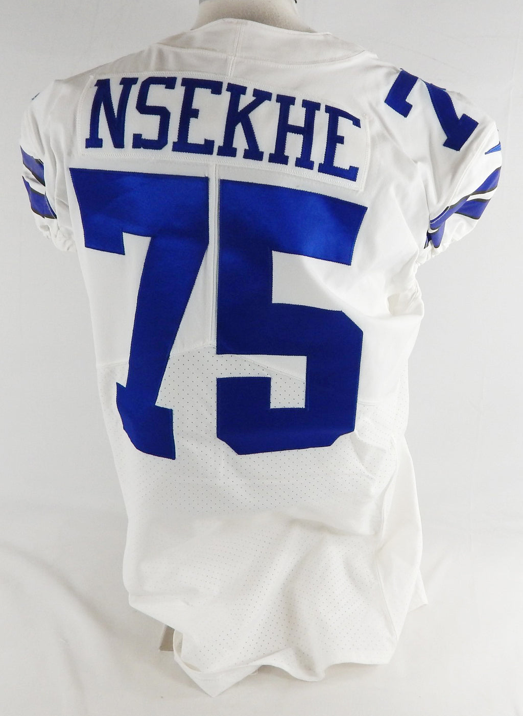 2018 Dallas Cowboys Ty Nsekhe #75 Game Issued White Jersey 48 784 Pic2