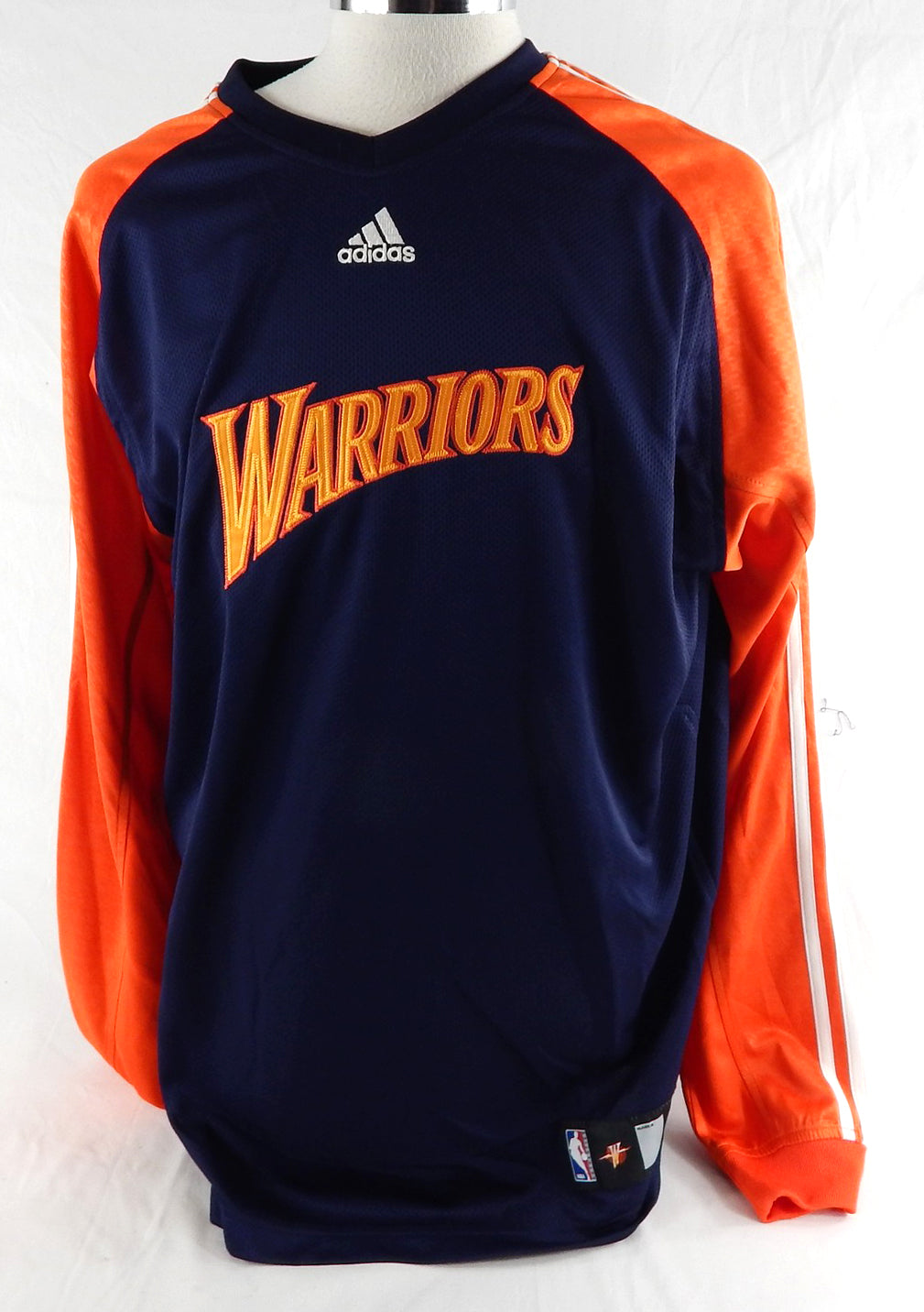 2007-10 Golden State Warriors Game Issued Navy Shooting Shirt XL 872