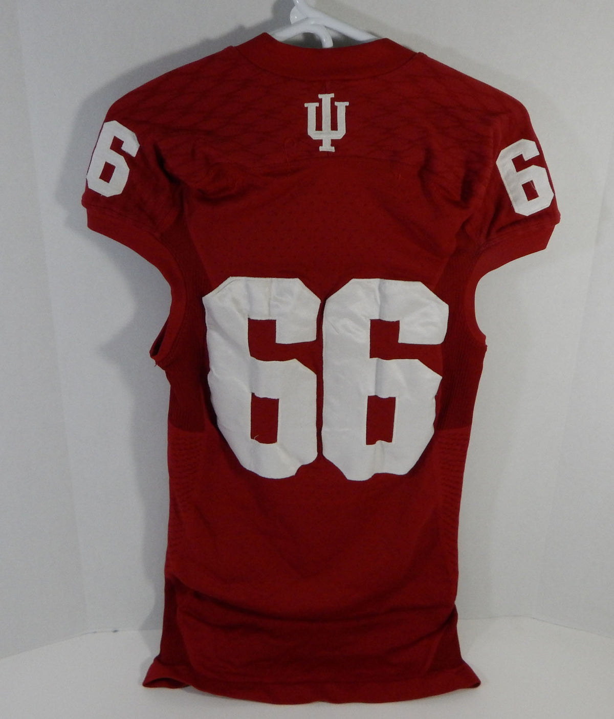 2013 Indiana Hoosiers #66 Game Used Red Jersey Nameplate Removed DP14077 Pic2