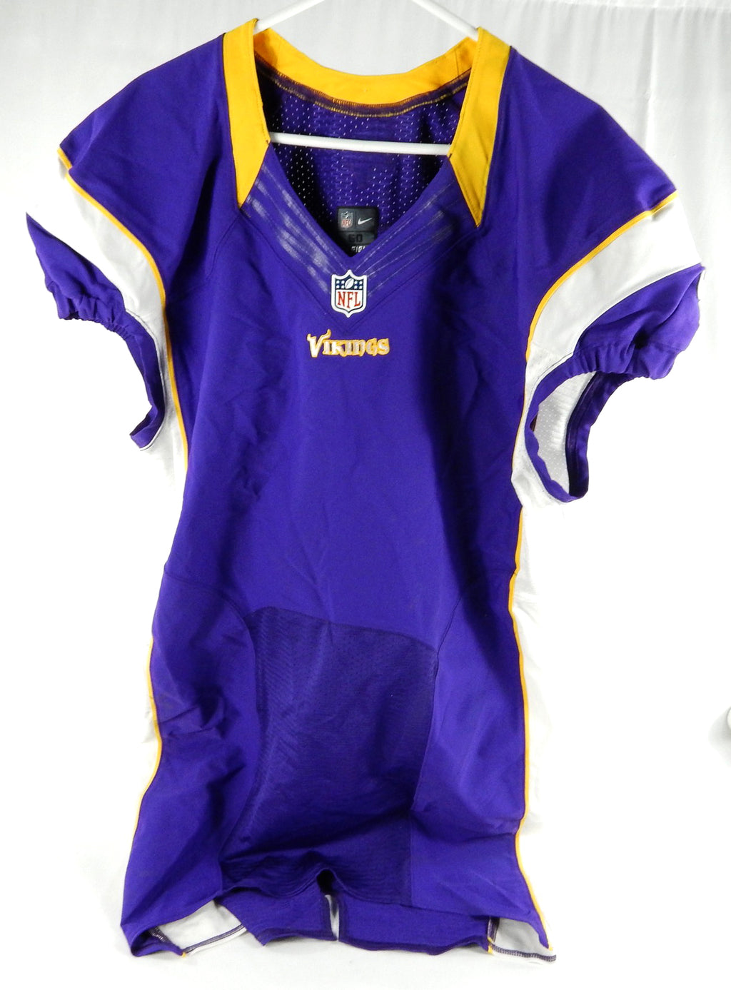 2012 Minnesota Vikings Blank Game Issued Purple Jersey 50 DP86543