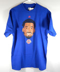 Detroit Pistons Andre Drummond Emoji Majestic NBA Shirt Blue New Adult XXL