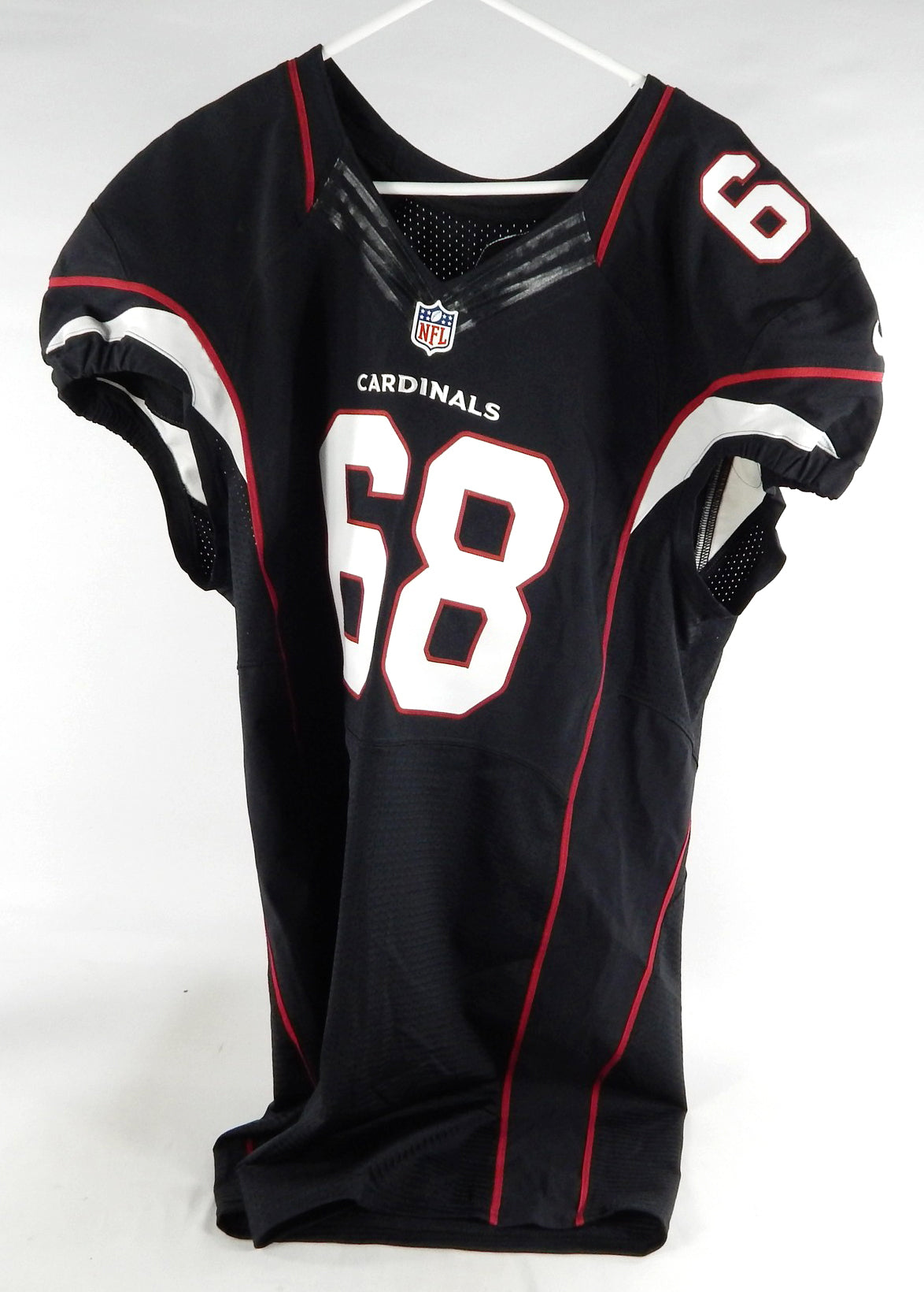 2016 Arizona Cardinals Jared Veldheer #68 Game Issued Black Jersey Color Rush 1