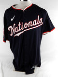 2025 Washington Nationals Colin Poche #41 Game Issued Navy Jersey 46 756
