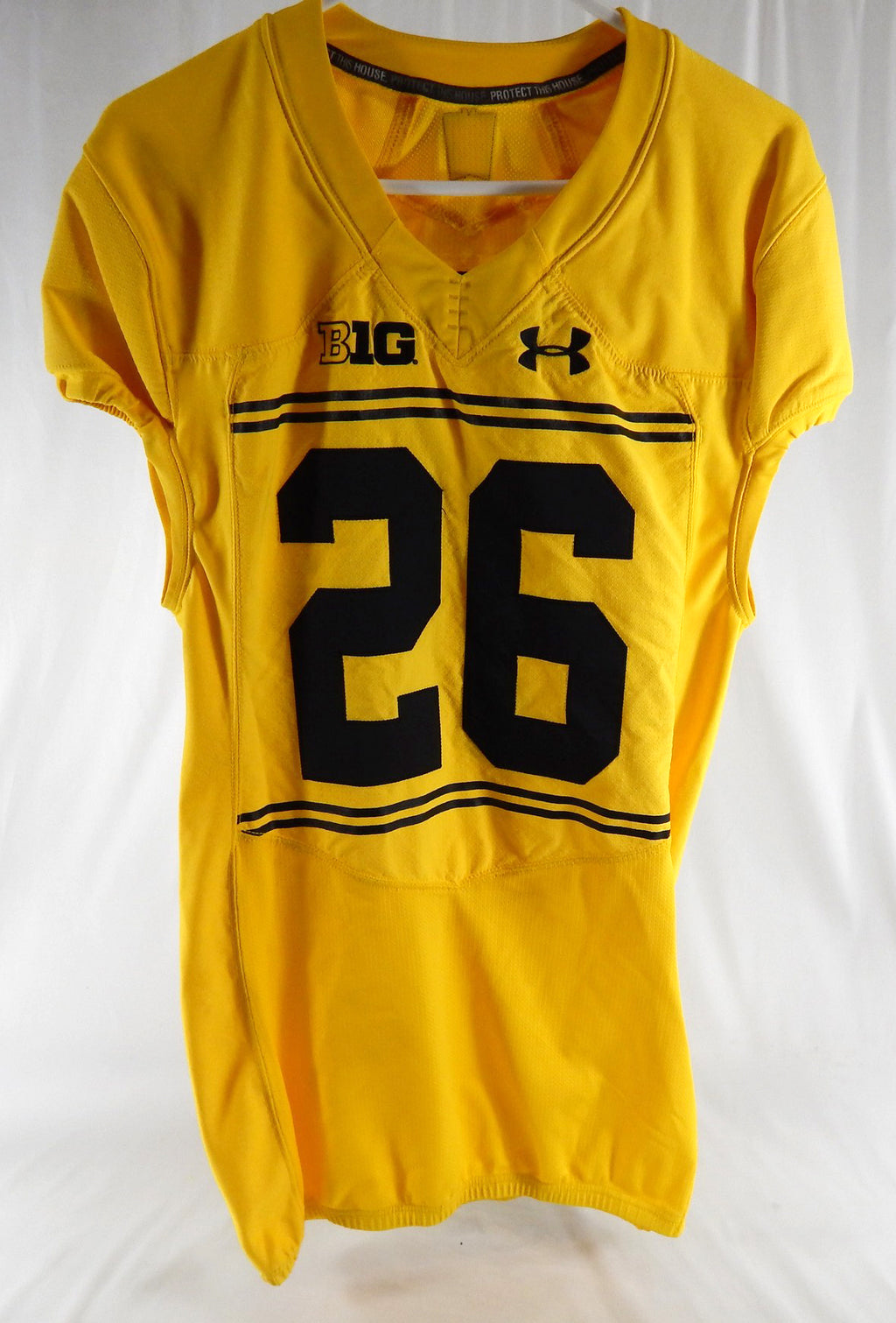 2017 Maryland Terrapins #26 Game Used Gold Jersey Throwback Football 125th P 1