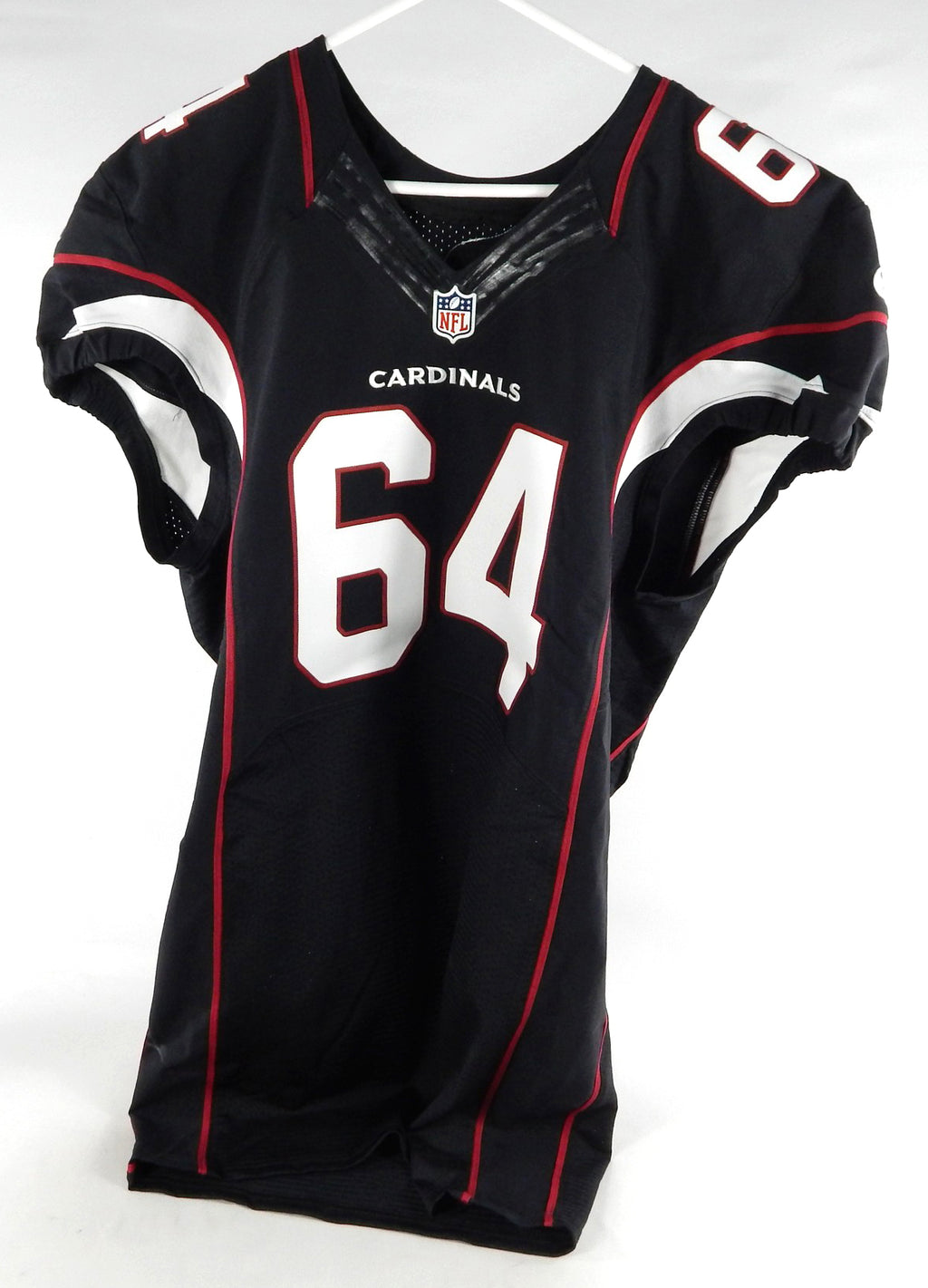 2016 Arizona Cardinals Jake Bernstein #64 Game Issued Black Jersey Color Rush