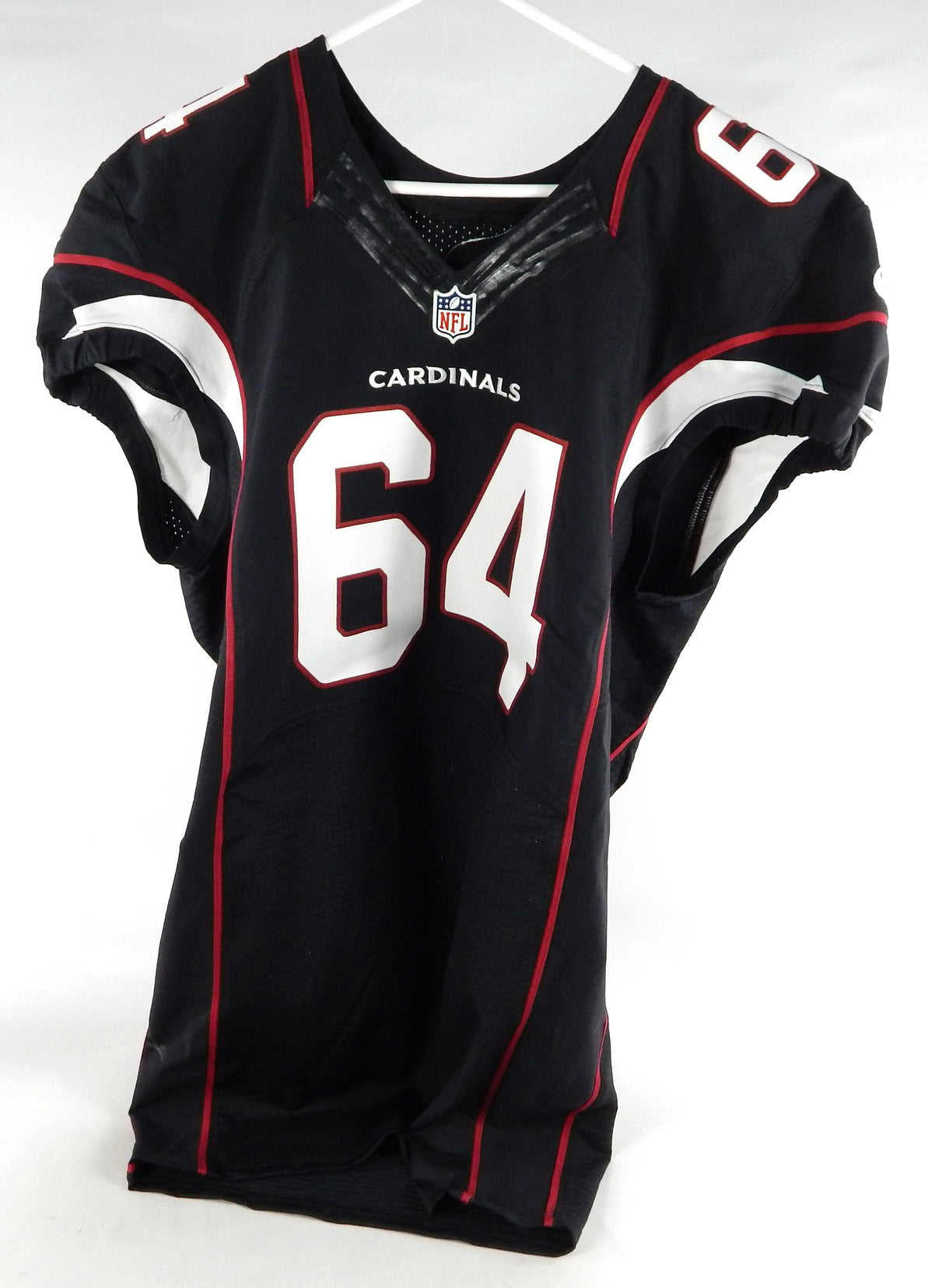 2016 Arizona Cardinals Jake Bernstein #64 Game Issued Black Jersey Color Rush