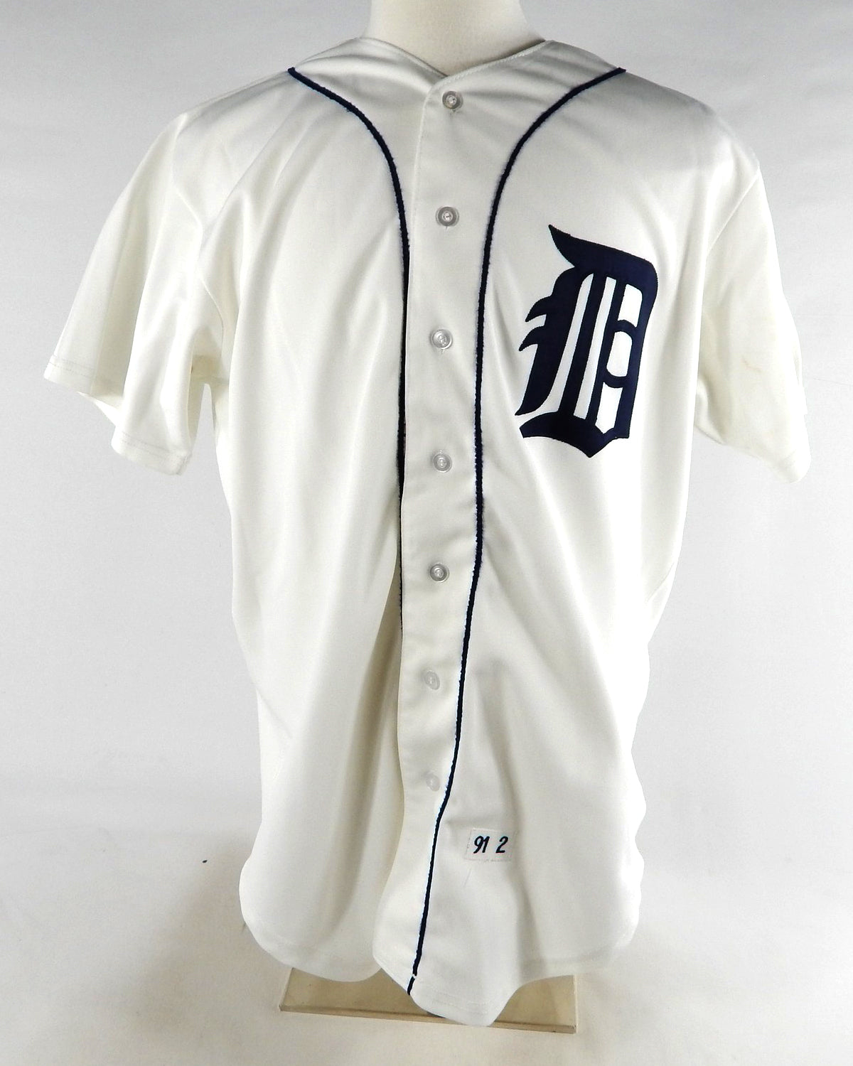 1991 Detroit Tigers Mark Leiter #23 Game Used White Jersey 46 773