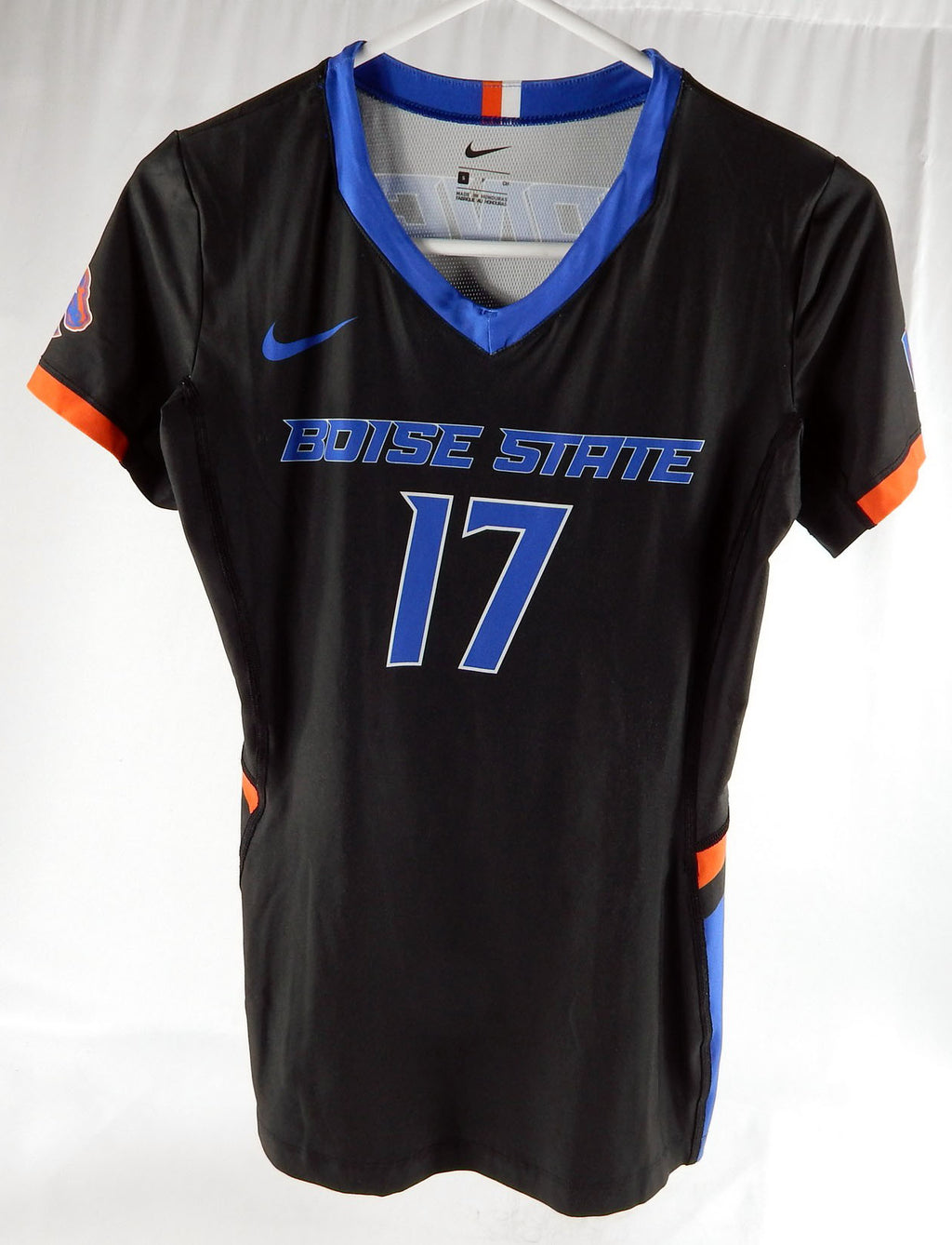 2019 Boise State Broncos #17 Game Used Black Jersey Womens Soccer S 046