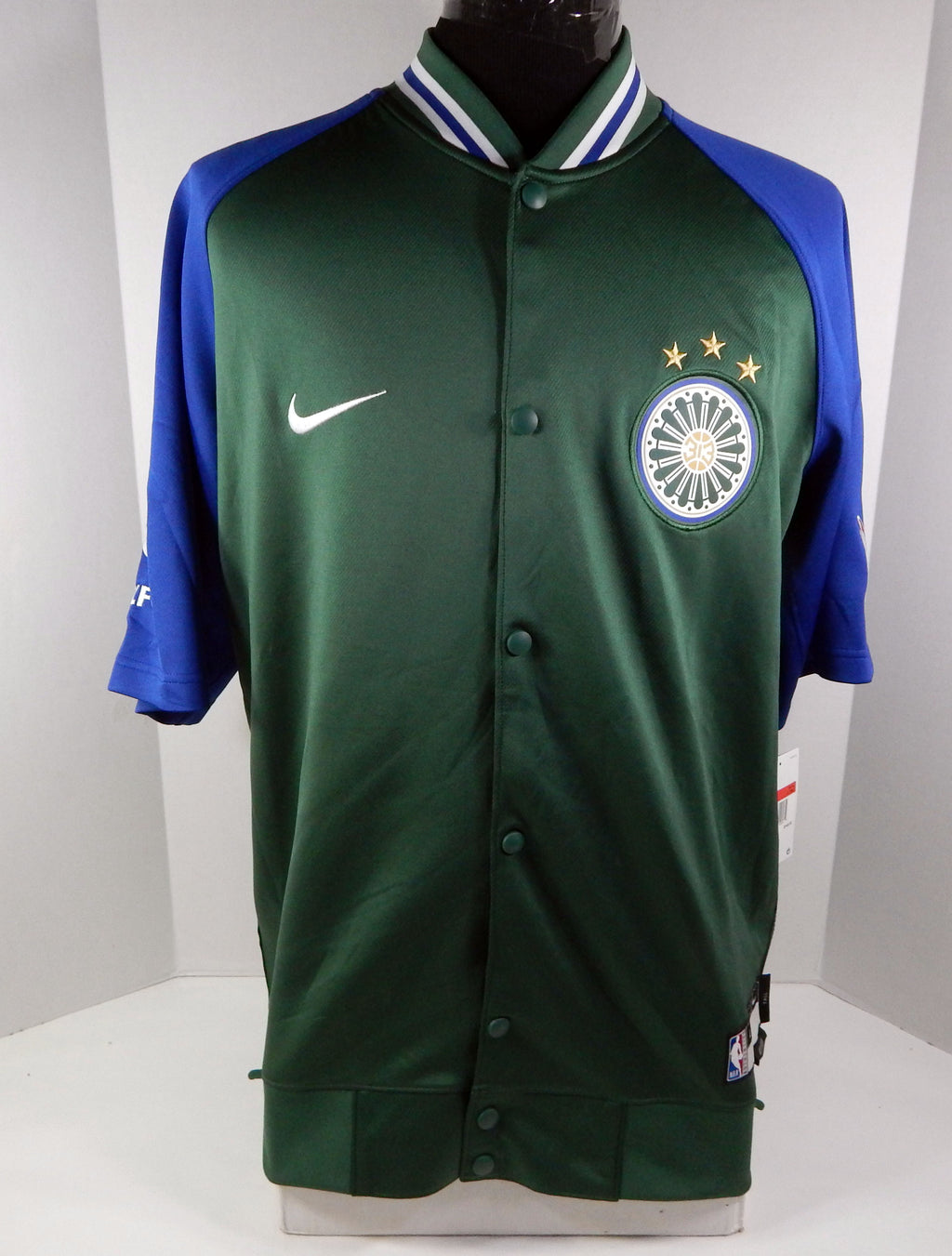 2022-23 Detroit Pistons Game Issued Green Jacket Nike DN5534-333 LT 28S