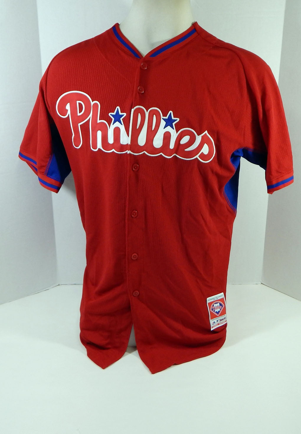 2014-15 Philadelphia Phillies R. Torres #26 Game Used Red Jersey ST BP 44 70 Pic2