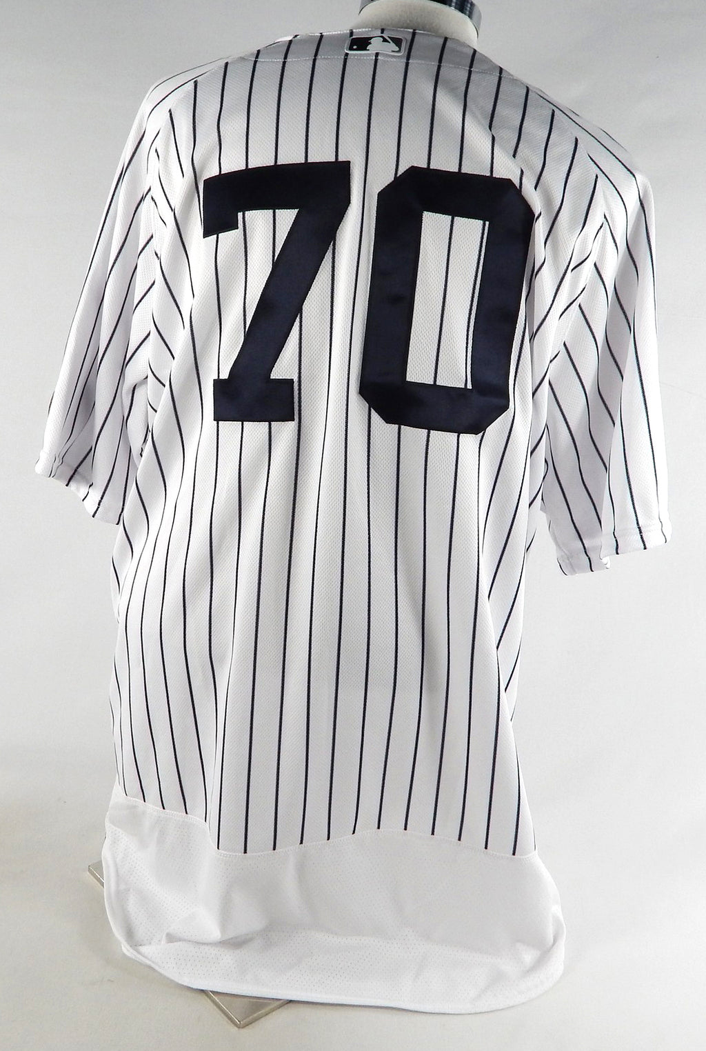 2020 New York Yankees Luis Avilan #70 Game Used White Jersey Whitey Ford 16 P 5 Pic2