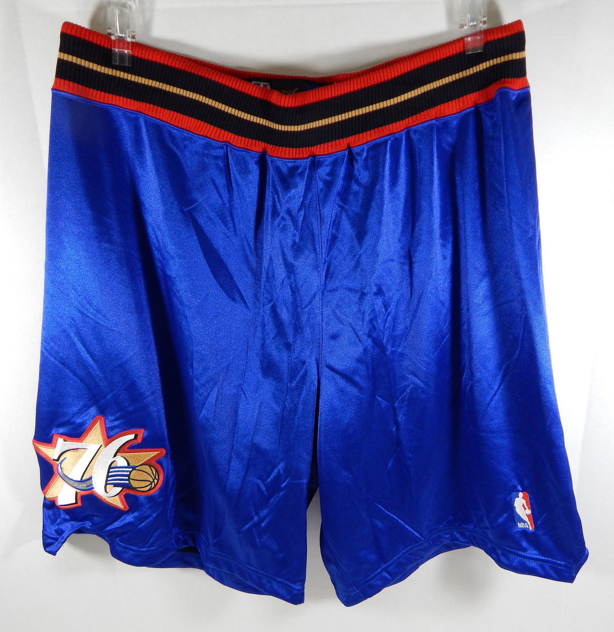 2004-05 Philadelphia 76ers Game Issued Blue Shorts 46+1 Reebok 710785S