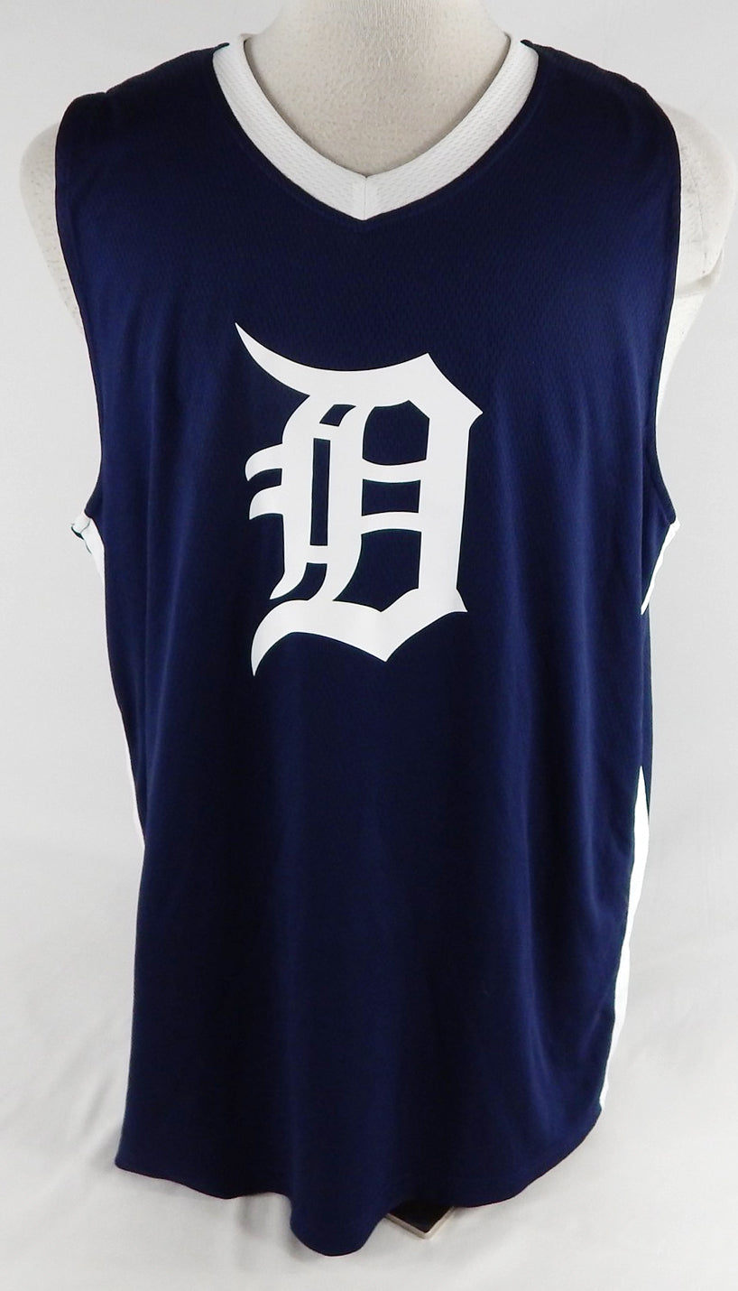 2025-26 Detroit Pistons Bobi Klintman #34 Game Used Navy Jersey Tigers Playoff 5