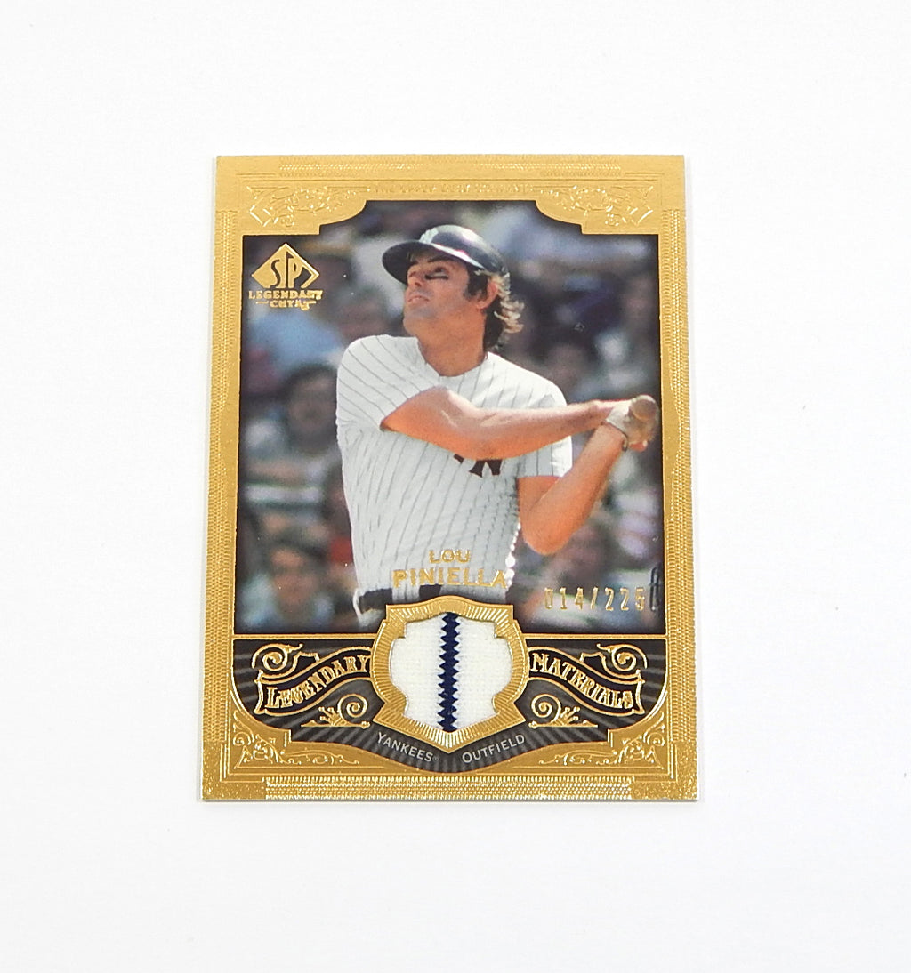 2006 SP Legendary Cuts Legendary Material Gold Lou Pinella #LM-LP Bat Relic /225