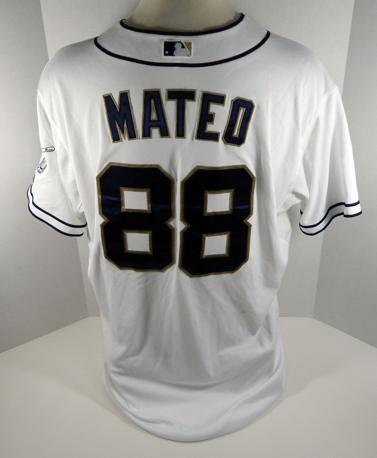 2015 San Diego Padres Marcus Mateo #88 Game Issued White Jersey