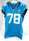 2019 Jacksonville Jaguars #78 Game Issued Blue Jersey Np Rem 44 DP75010