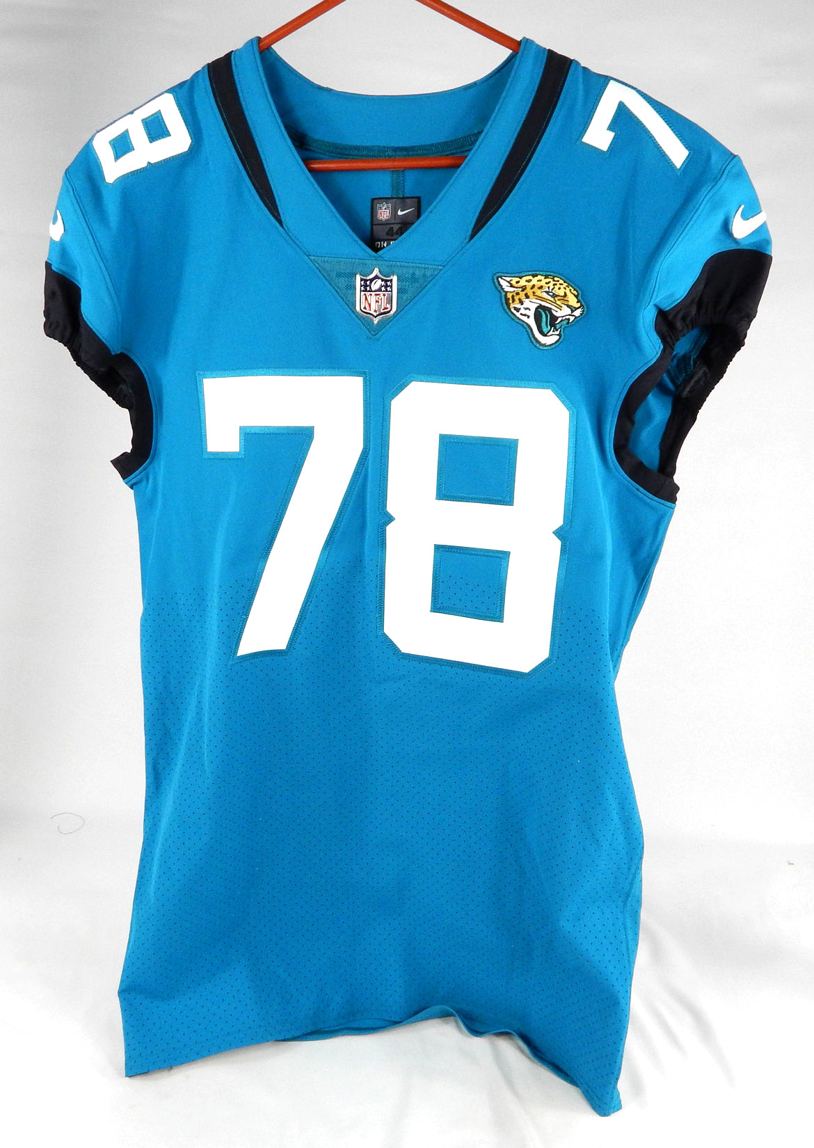2019 Jacksonville Jaguars #78 Game Issued Blue Jersey Np Rem 44 DP75010