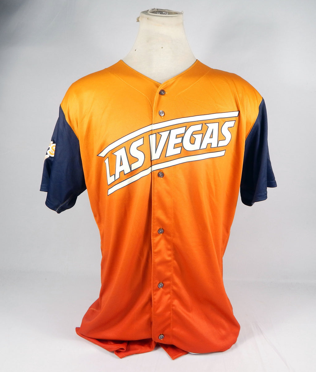 2020 Las Vegas Aviators Blank Game Issued Orange Jersey Sunrise 50 712868S