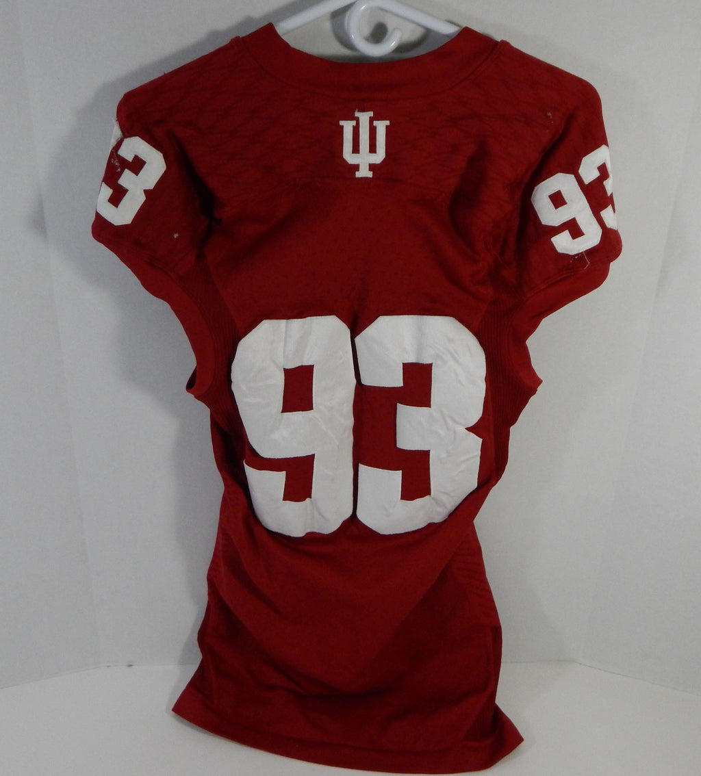 Indiana Hoosiers #93 Game Used Red Jersey Nameplate Removed L DP14083 Pic2