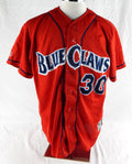 2003 Lakewood BlueClaws Matt Hopper #30 Game Used Red Jersey 48 840