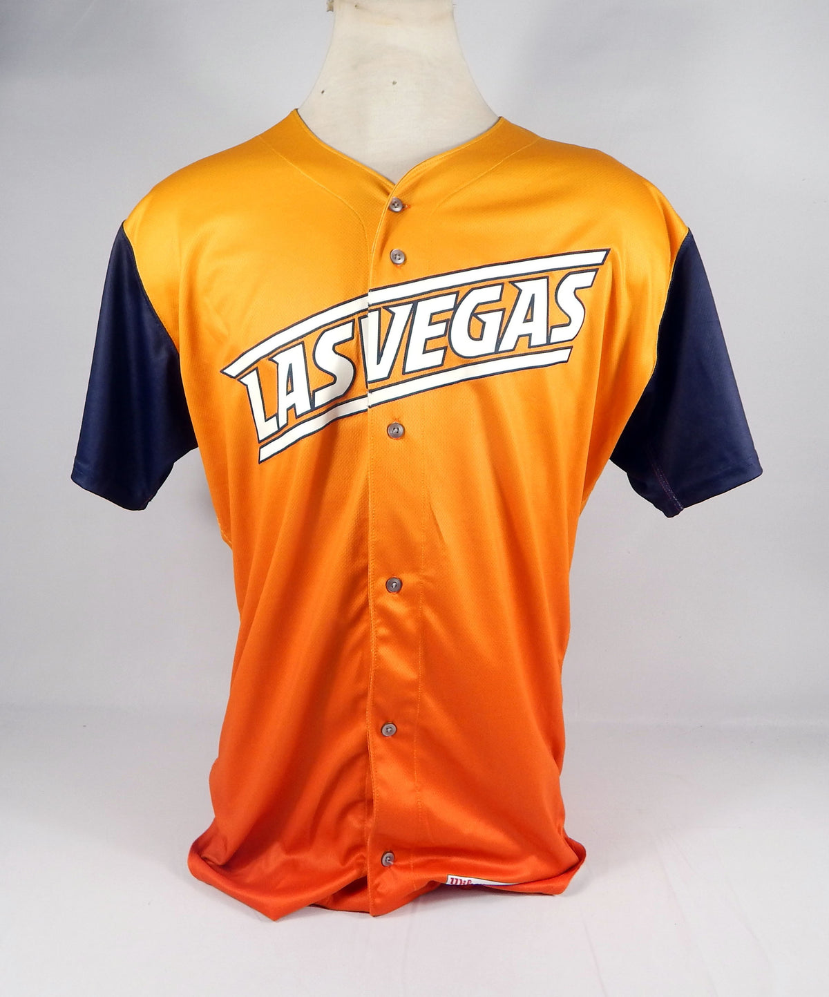 2019 Las Vegas Aviators Blank Game Issued Orange Jersey Sunrise 46 712869S