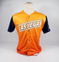2019 Las Vegas Aviators Blank Game Issued Orange Jersey Sunrise 40 712870S
