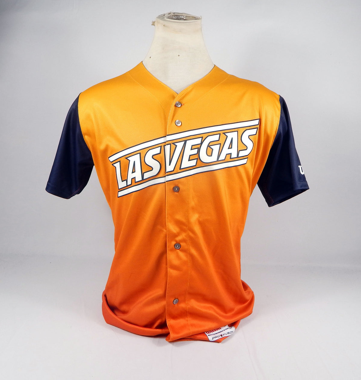 2019 Las Vegas Aviators Blank Game Issued Orange Jersey Sunrise 40 712870S