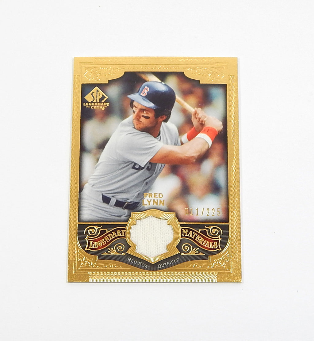2006 SP Legendary Cuts Legendary Materials Gold Fred Lynn #LM-FL Bat Relic /225