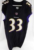 2023 Baltimore Ravens Anthony Kendall #33 Game Issued Black Jersey 38 577