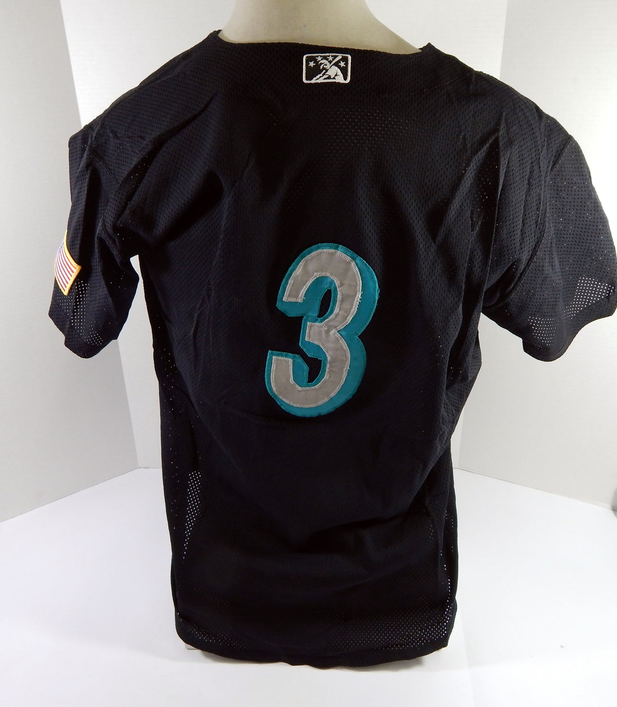 Jupiter Hammerheads #3 Game Used Black Jersey USA Patch 44 DP53010