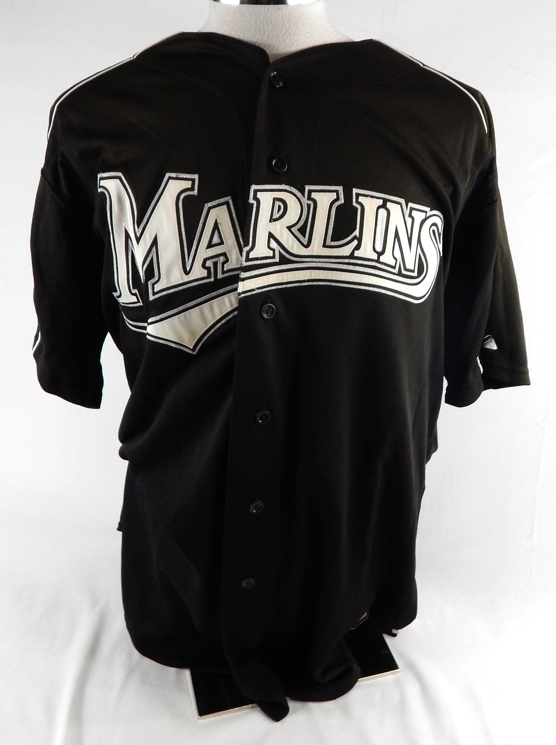 2003-06 Florida Marlins Marcus Crockett #47 Game Used Black Jersey ST BP XL 769