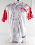 2023 Clearwater Threshers #4 Game Issued White Jersey Pitch Pink Breast Cancer 3